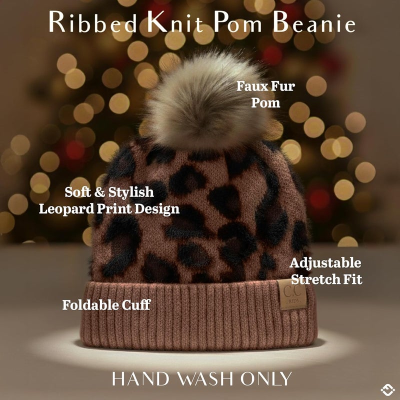 Funky Junque Toddler Pom Beanie – Kids Winter Hat for Ages 1–4, Baby Boy & Girl Knit Beanies, Warm Cozy Knit Snow Hats - Image 4